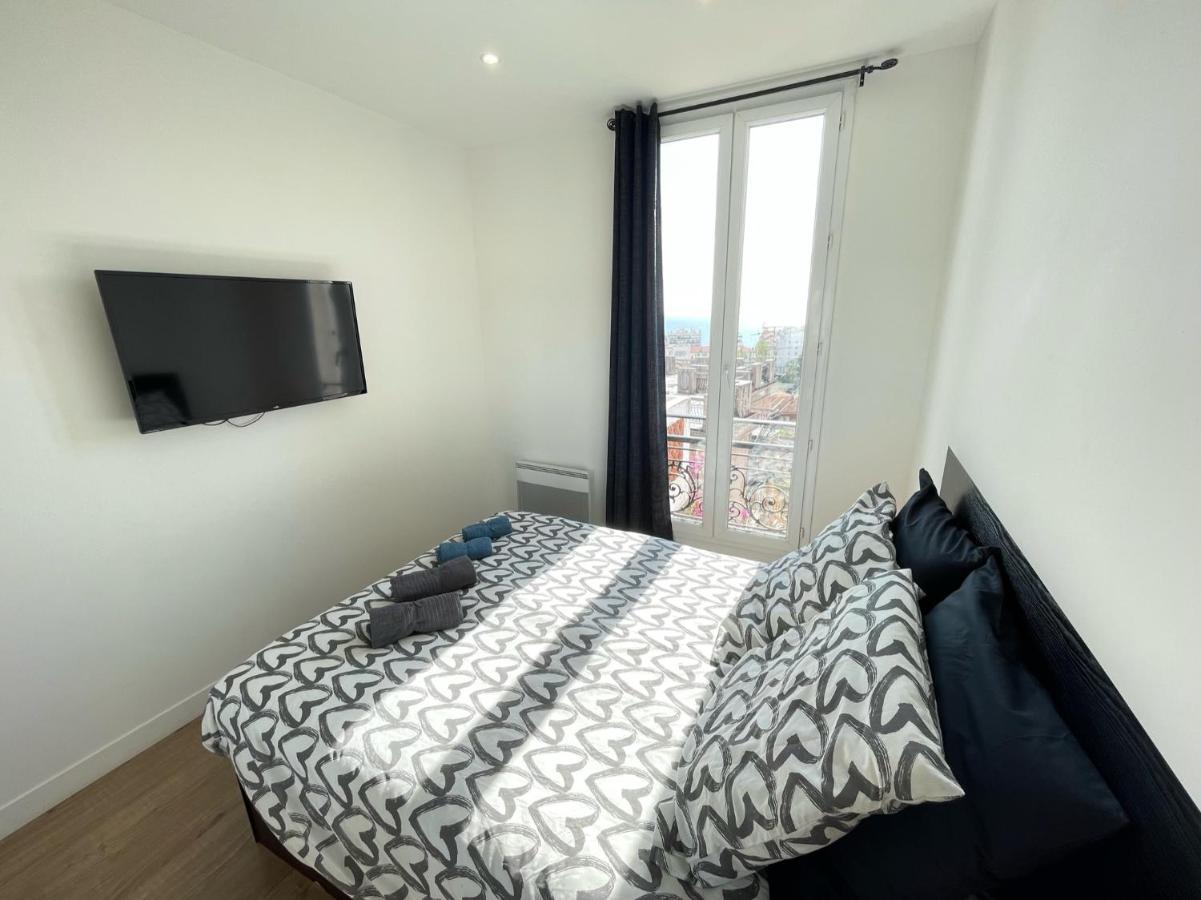 Nice Renting - Cambrai - Luxurious Sea View Terrasse - King Bed - Parking - Ac - Fully Equipped Екстериор снимка